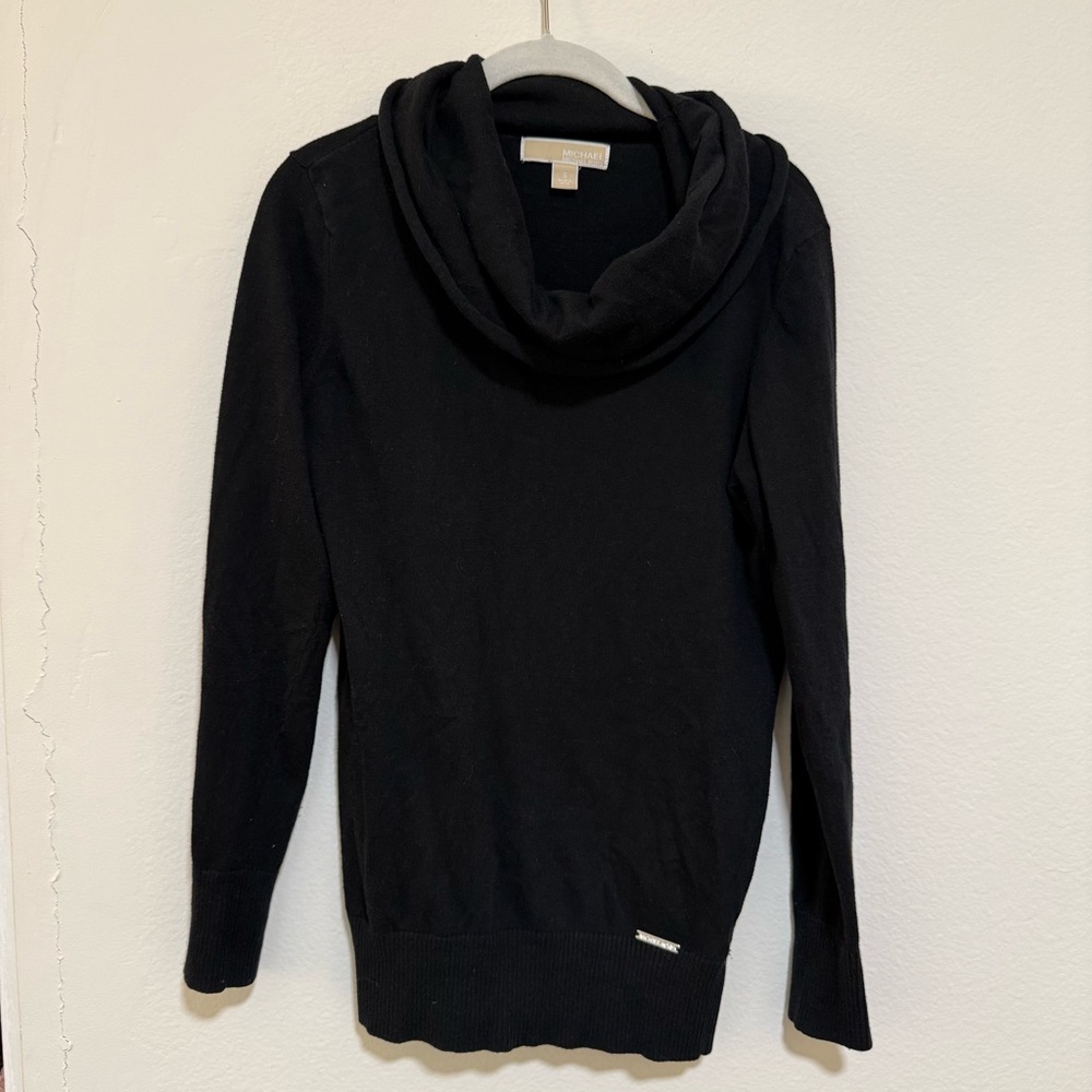 Michael Kors Black Turtleneck/Cowl Neck Sweater
